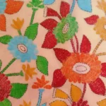 Kanta Work on Tussar Saree