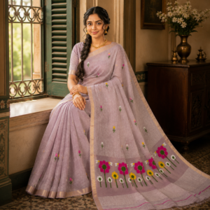 Linen Saree, West Bengal SSLS0013