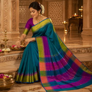 Rangkat Kathan Silk Saree, Uttar Pradesh SSBKAS0008